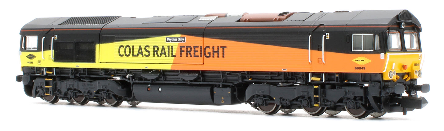 RT-N66-CO-849DCC Class 66 66849 'Wylam Dilly' Colas Diamond Logo Diesel Locomotive - DCC Sound