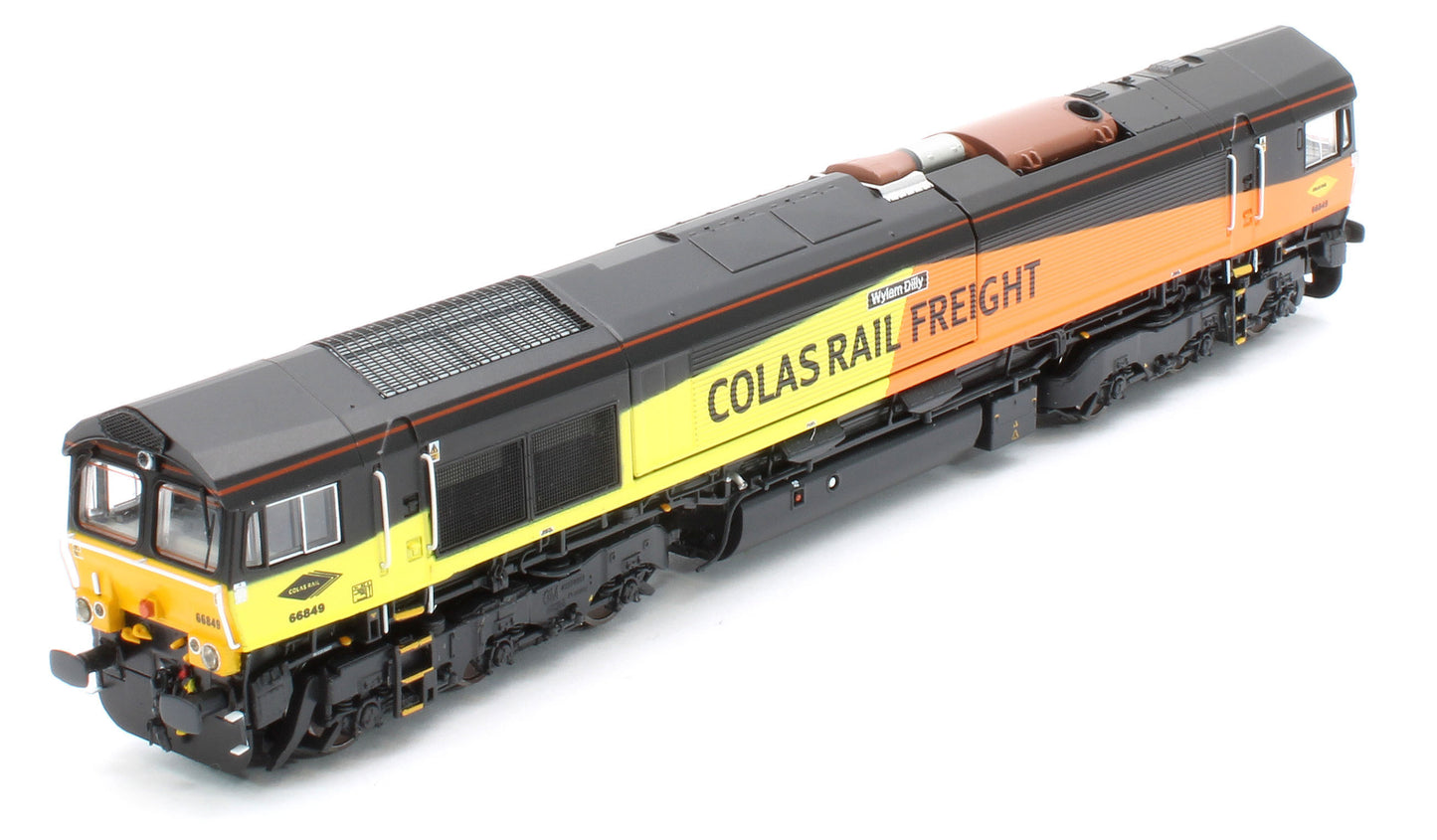 RT-N66-CO-849DCC Class 66 66849 'Wylam Dilly' Colas Diamond Logo Diesel Locomotive - DCC Sound