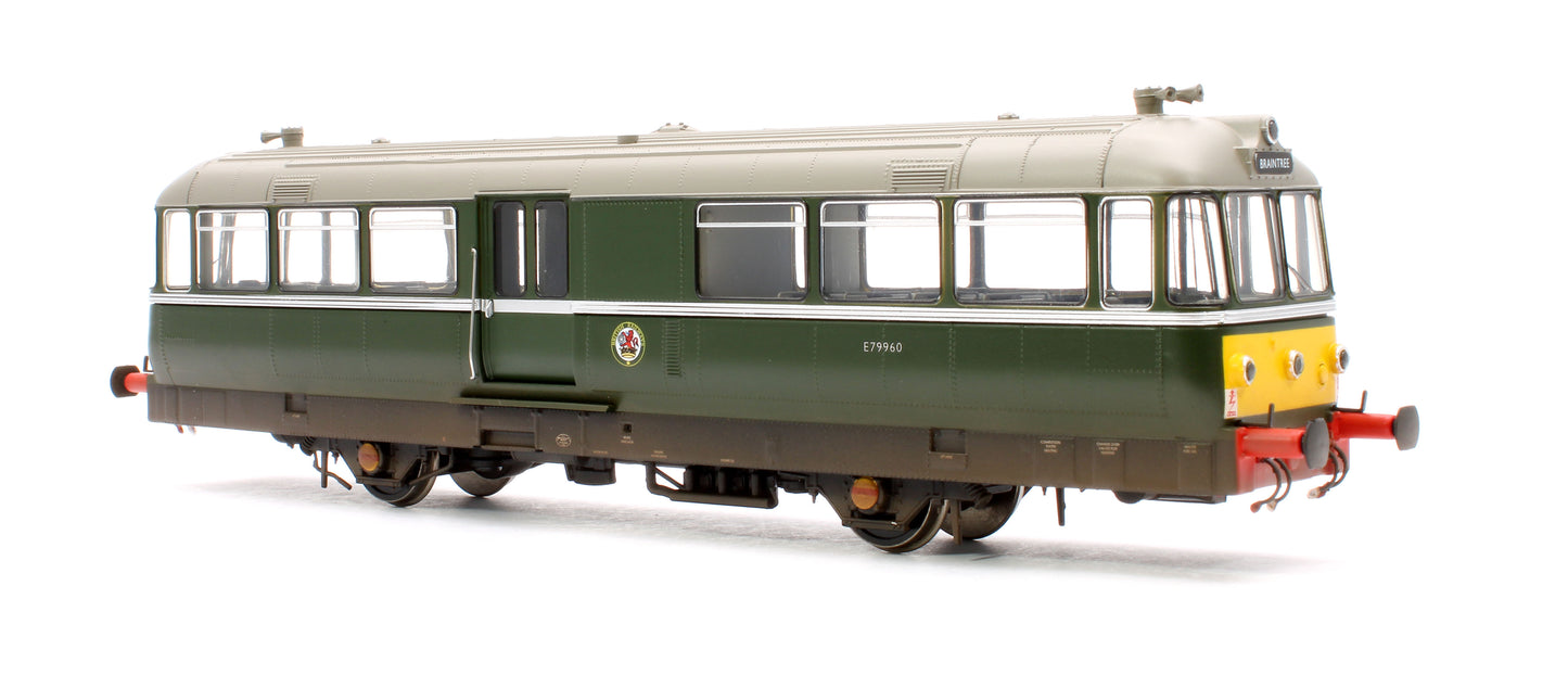 Waggon & Maschinenbau (W&M) Diesel Railbus BR Green E79960 (small yellow panels) - Weathered