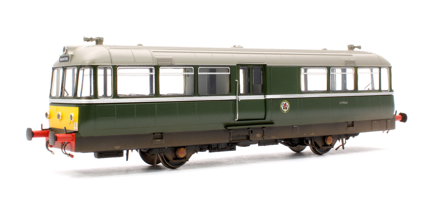 Waggon & Maschinenbau (W&M) Diesel Railbus BR Green E79960 (small yellow panels) - Weathered