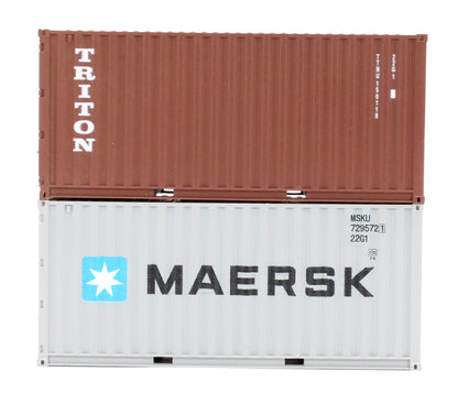 Pre-Owned 20ft Container Twin Pack - Maersk & Triton