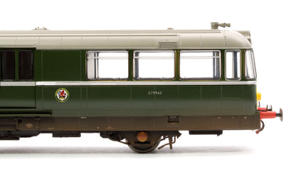 Waggon & Maschinenbau (W&M) Diesel Railbus BR Green E79960 (small yellow panels) - Weathered