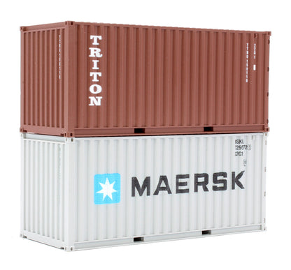 Pre-Owned 20ft Container Twin Pack - Maersk & Triton