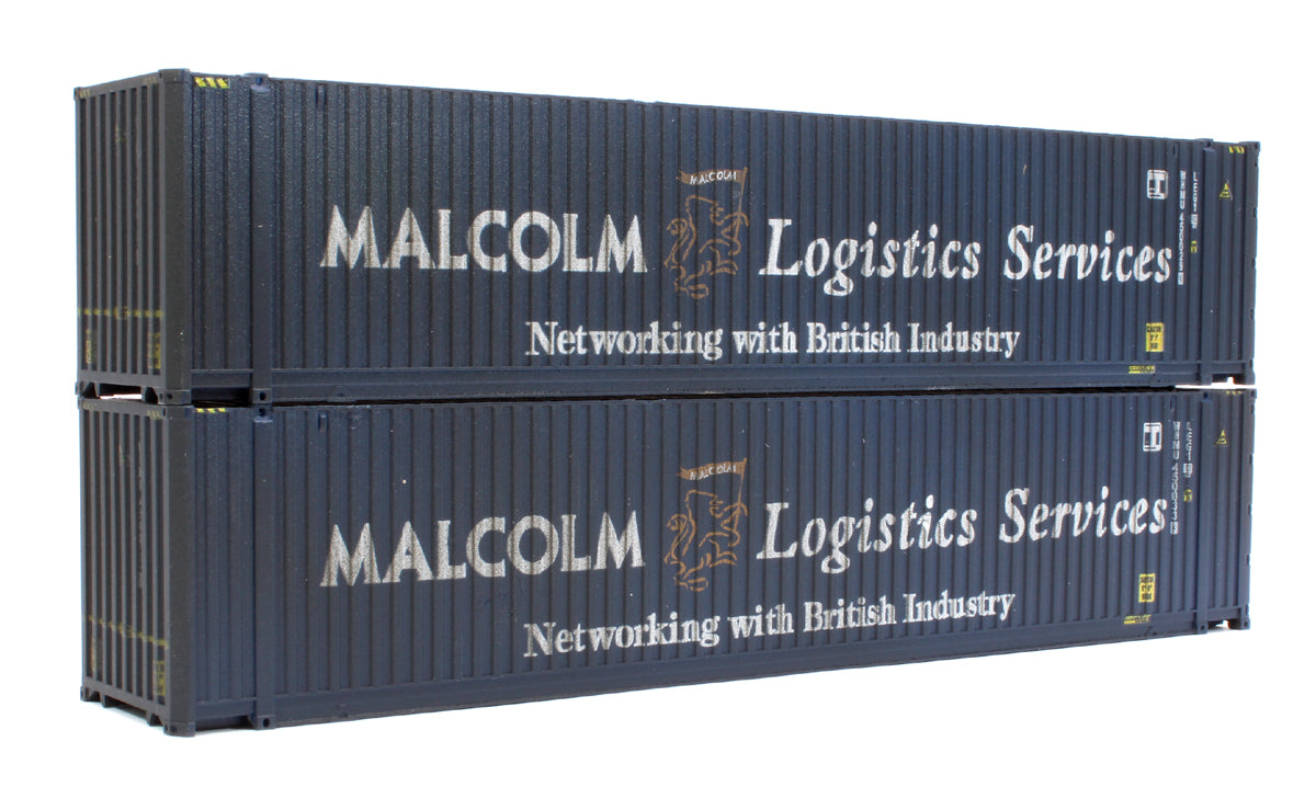 45ft High Cube Containers Malcolm Logistics 450033-3/002-2 - Weathered