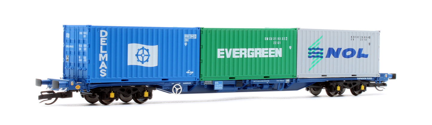 Touax KFA Container Wagon with 3x20 Containers