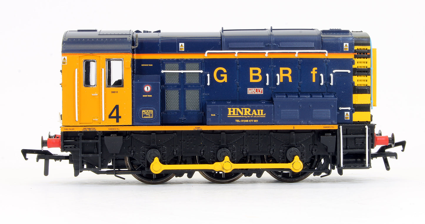 Pre-Owned 32-119K Class 08818 'Molly' GBRf Europorte / HN Rail Number 4 Diesel Shunter Locomotive - Limited Edition - DCC Fitted