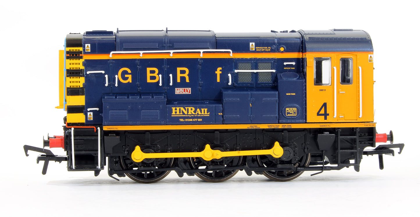 Pre-Owned 32-119K Class 08818 'Molly' GBRf Europorte / HN Rail Number 4 Diesel Shunter Locomotive - Limited Edition - DCC Fitted