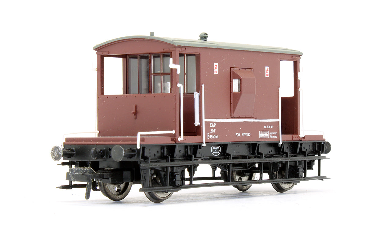 Pre-Owned 37-536 20 Ton Brake Van (CAP) Flush Sides BR Brown