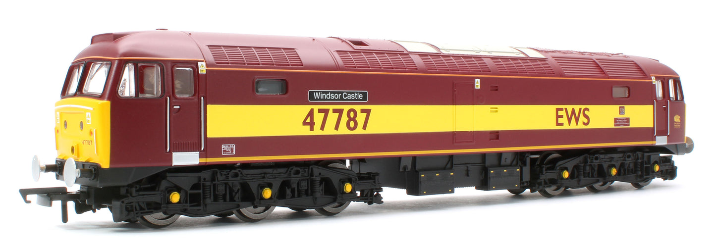R30541 RailRoad Class 47/7 EWS 47787 'Windsor Castle' Diesel Locomotive