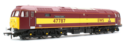 R30541 RailRoad Class 47/7 EWS 47787 'Windsor Castle' Diesel Locomotive