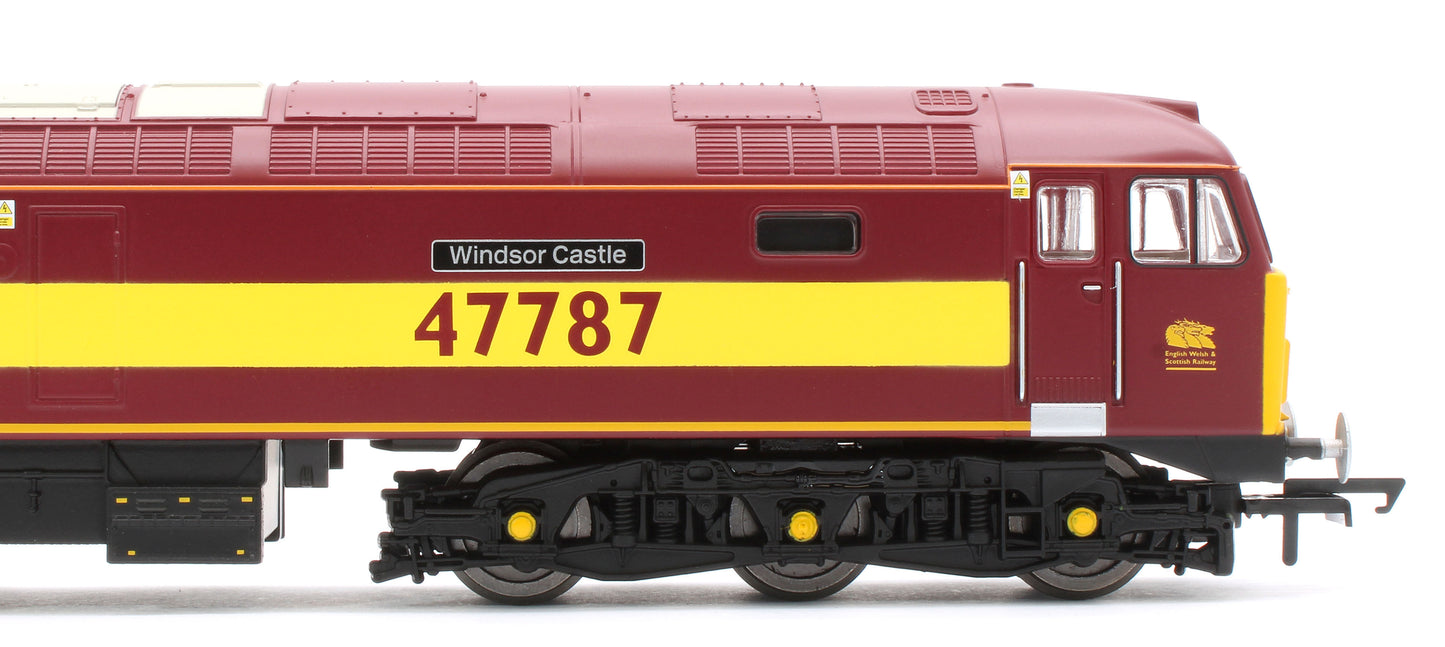 R30541 RailRoad Class 47/7 EWS 47787 'Windsor Castle' Diesel Locomotive