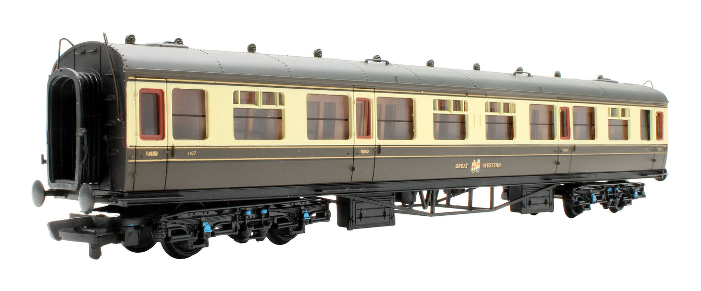 Pre-Owned 34-050 Collett 60' 3rd Coach GWR Chocolate & Cream '1107'
