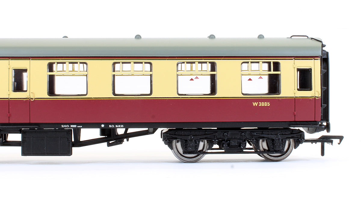 Pre-Owned BR MK1 Second Open SO Coach Crimson & Cream 'W3885'