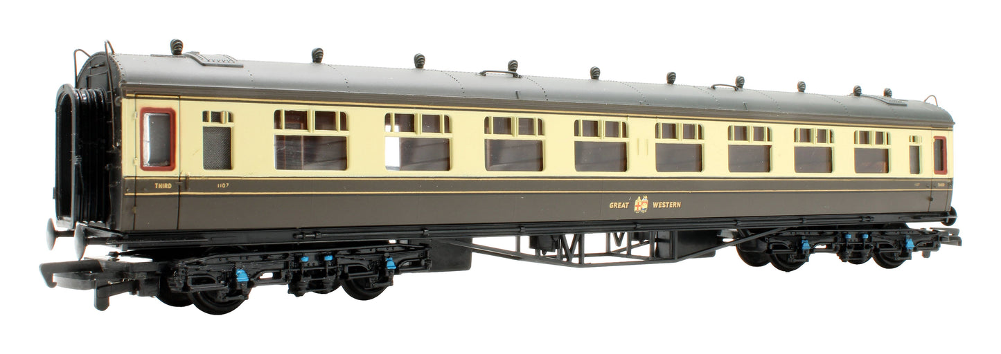 Pre-Owned 34-050 Collett 60' 3rd Coach GWR Chocolate & Cream '1107'