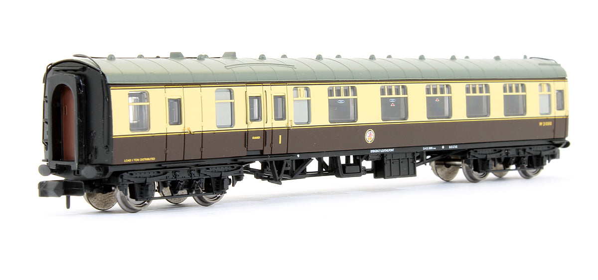 Pre-Owned 374-082 BR MK1 BCK Brake Corridor Composite BR Chocolate & Cream Coach 'W21080'