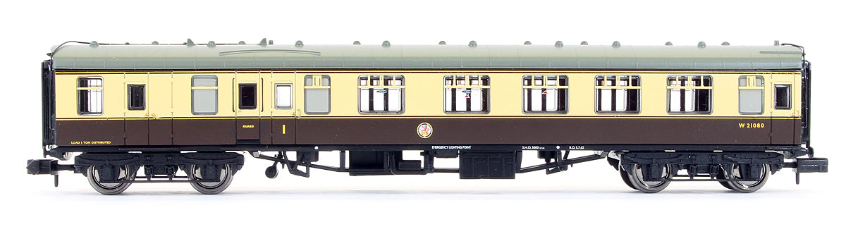 Pre-Owned 374-082 BR MK1 BCK Brake Corridor Composite BR Chocolate & Cream Coach 'W21080'
