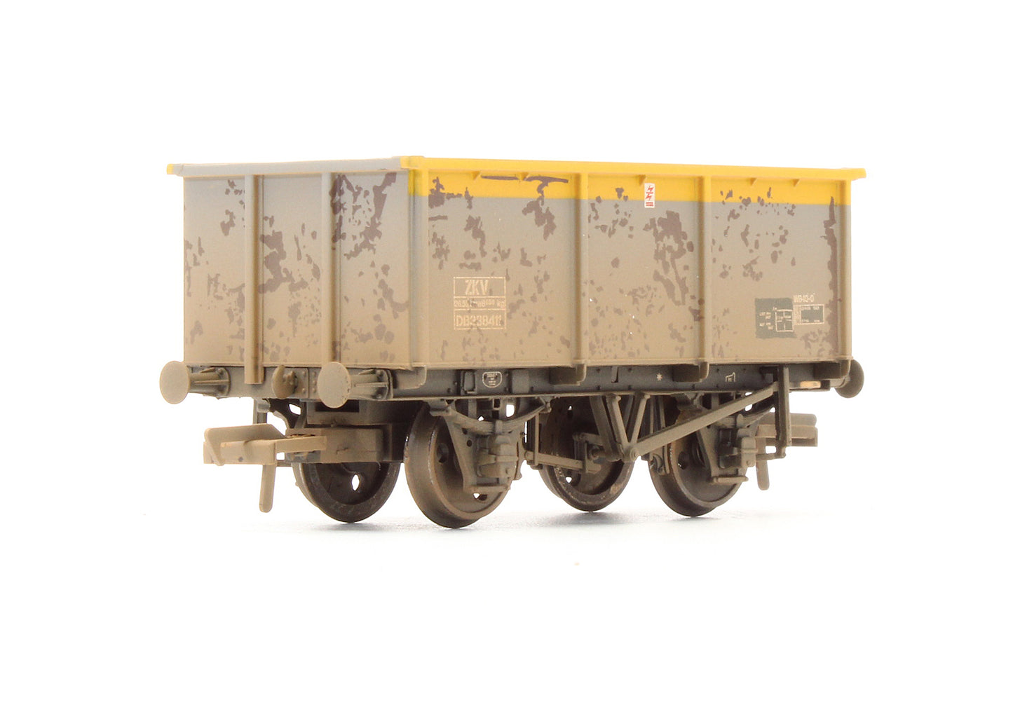 Pre-Owned Set of 3 - 27T Steel Tippler Wagons BR Grey & Yellow - Weathered - Exclusive Edition
