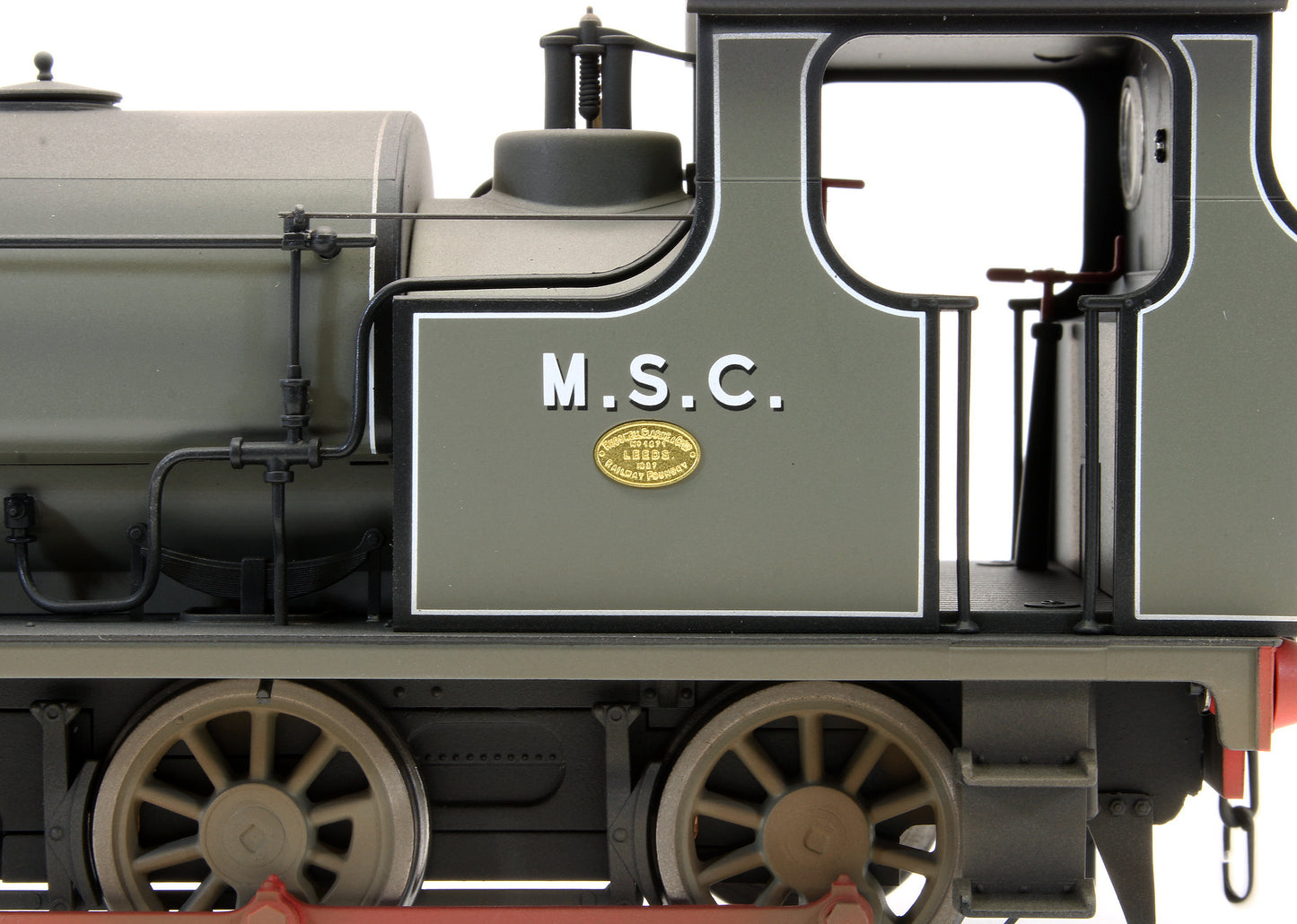Bespoke Weathered Hudswell Clarke 0-6-0 Tank MSC Lined Grey (78) Steam Locomotive - Light Finish, Works Plate Added