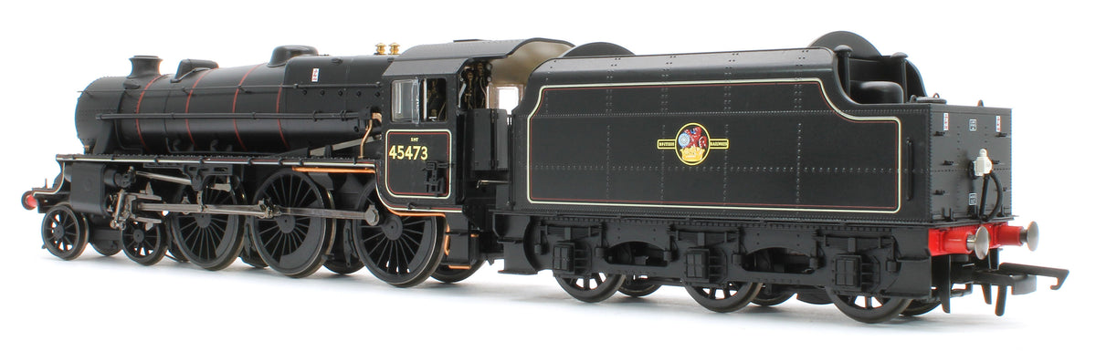 R30475SS Class 5MT 'Black Five' 4-6-0 BR Black Late Crest 45473 Steam Locomotive - DCC Sound & Smoke