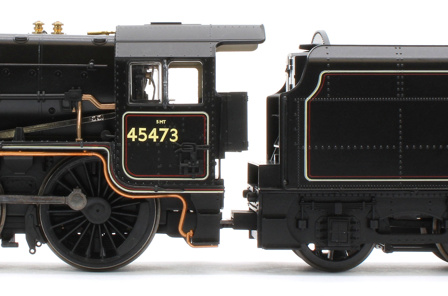 R30475SS Class 5MT 'Black Five' 4-6-0 BR Black Late Crest 45473 Steam Locomotive - DCC Sound & Smoke