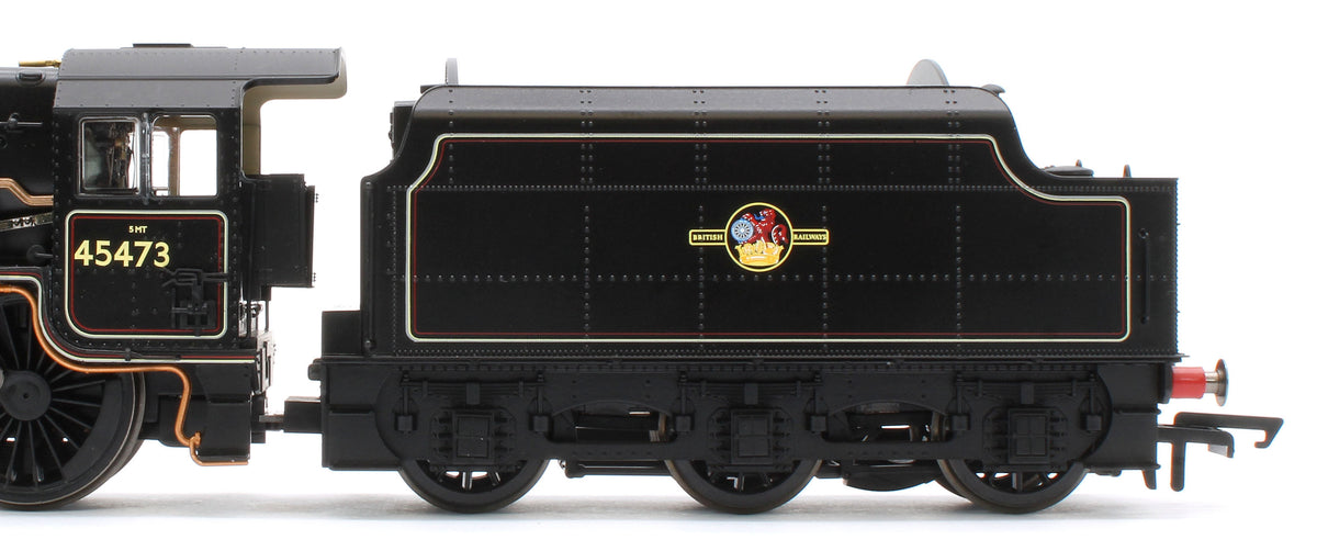 R30475SS Class 5MT 'Black Five' 4-6-0 BR Black Late Crest 45473 Steam Locomotive - DCC Sound & Smoke