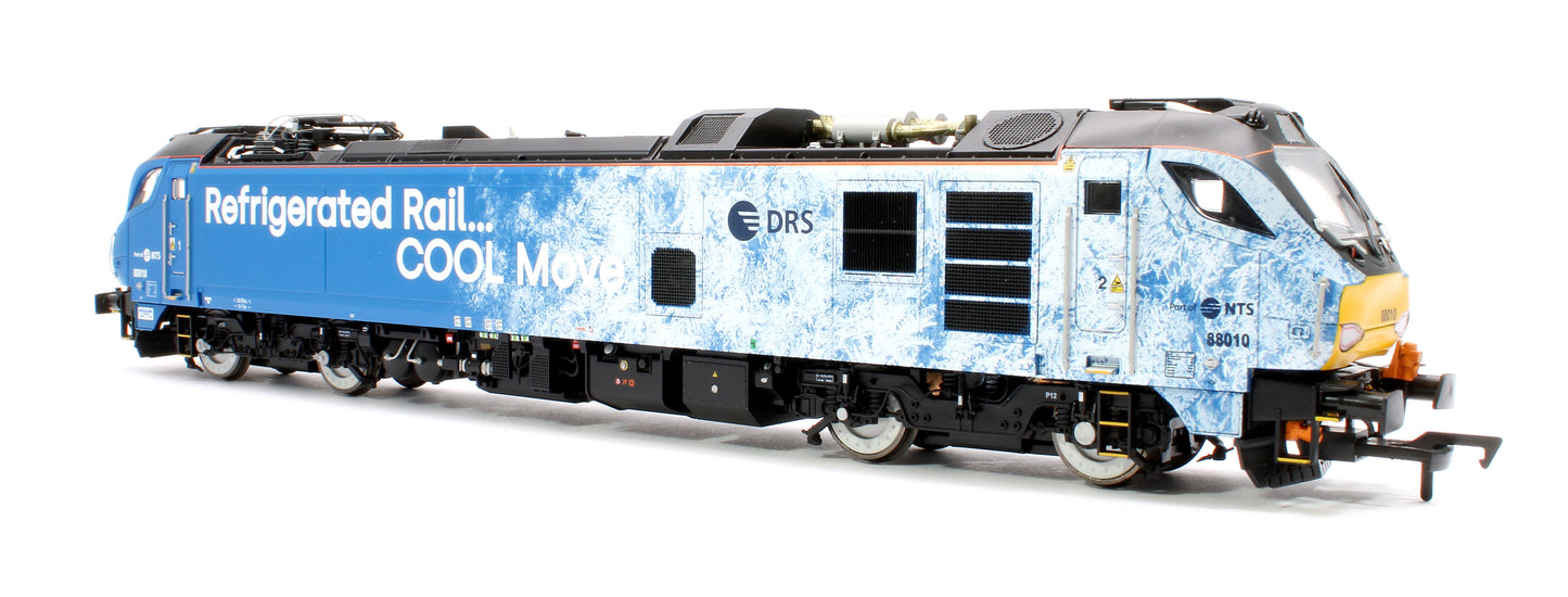 Class 88 'Aurora' 88010 DRS Refrigerated Rail Electro-Diesel Locomotive (DCC Fitted & Working Pantograph)