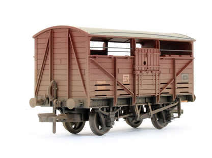 Pre-Owned Set Of 3 - 8 Ton Cattle Wagons BR Bauxite Late (Weathered) Exclusive Edition