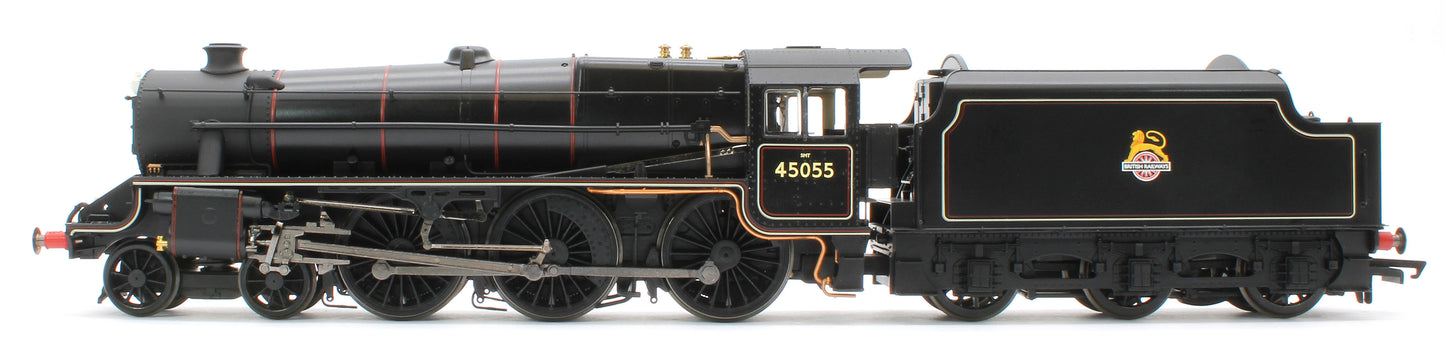R30484 Class 5MT 'Black Five' 4-6-0 BR Black Early Emblem 45055 Steam Locomotive
