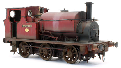 Bespoke Weathered Hudswell Clarke 'Derek Crouch' 0-6-0 Tank Maroon Steam Locomotive - Deluxe Finish, Namplate Added, Works Plate Added