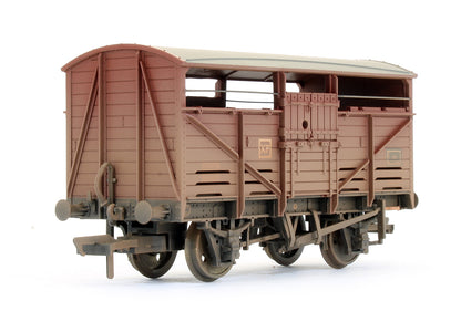 Pre-Owned Set Of 3 - 8 Ton Cattle Wagons BR Bauxite Late (Weathered) Exclusive Edition