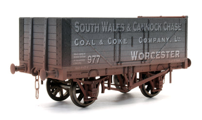 Pre-Owned 7 Plank Open Wagon 'South Wales & Cannock' No.977 - Weathered