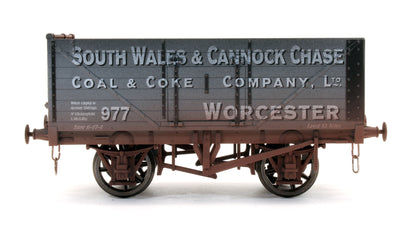 Pre-Owned 7 Plank Open Wagon 'South Wales & Cannock' No.977 - Weathered