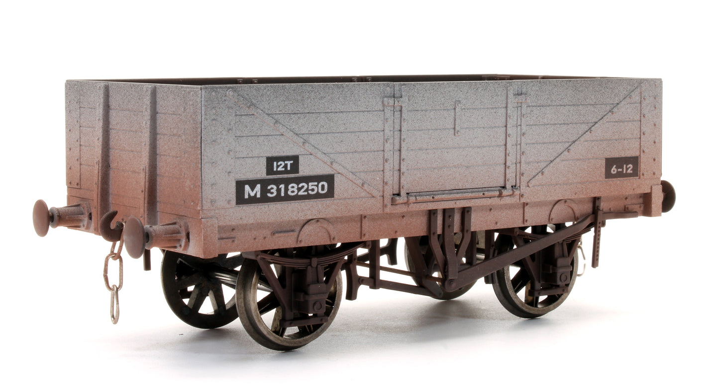 Pre-Owned BR Grey 5 Plank Open Wagon M318250 - Weathered