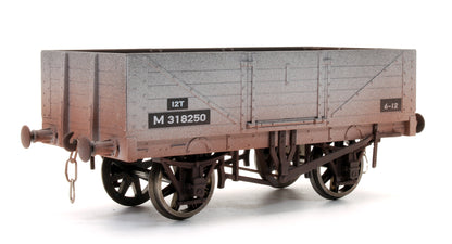 Pre-Owned BR Grey 5 Plank Open Wagon M318250 - Weathered