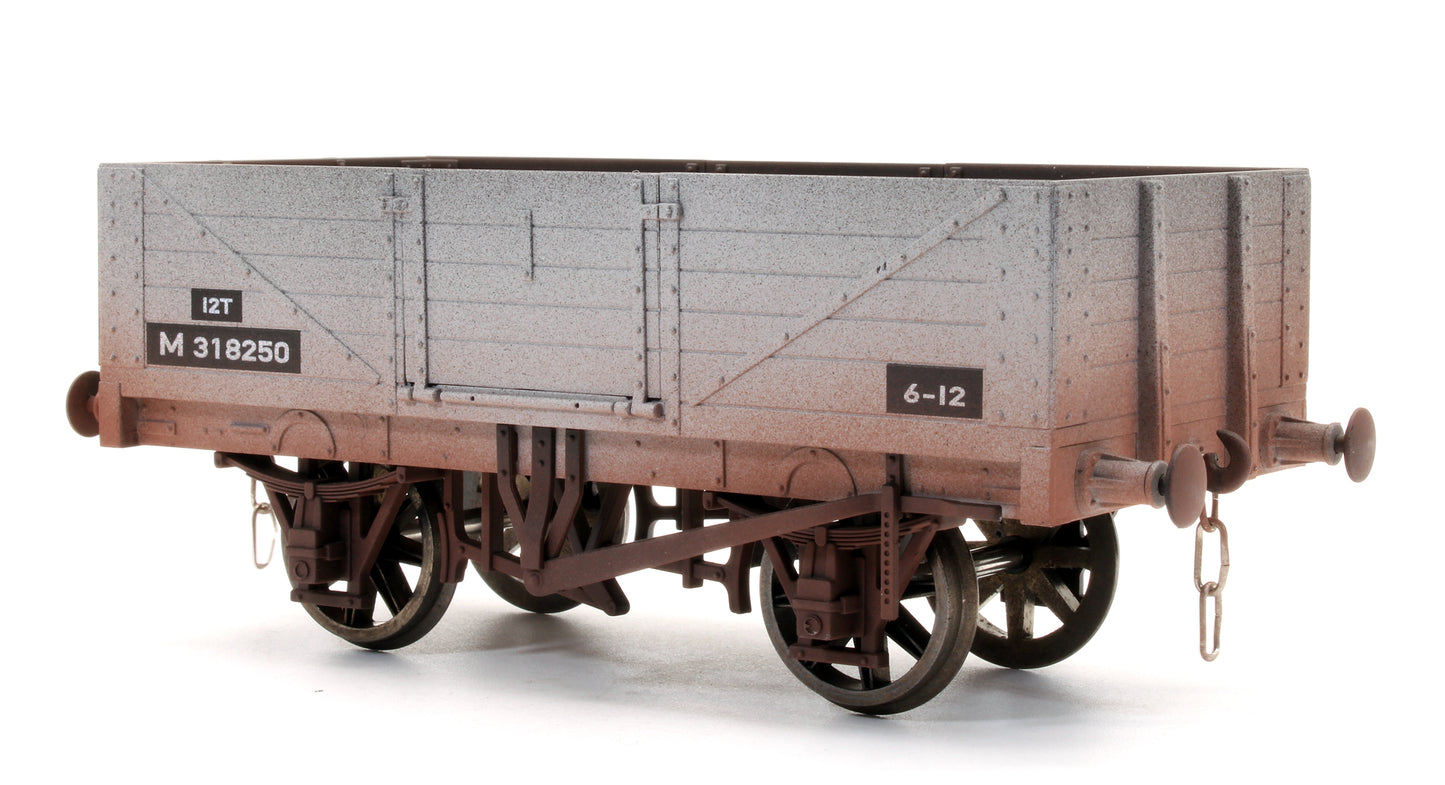 Pre-Owned BR Grey 5 Plank Open Wagon M318250 - Weathered