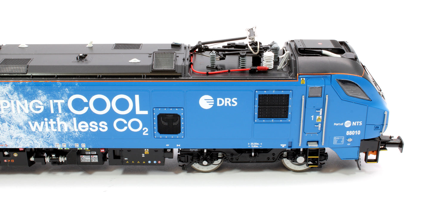 Class 88 'Aurora' 88010 DRS Refrigerated Rail Electro-Diesel Locomotive (DCC Fitted & Working Pantograph)