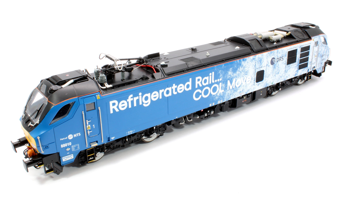 Class 88 'Aurora' 88010 DRS Refrigerated Rail Electro-Diesel Locomotive (DCC Fitted & Working Pantograph)