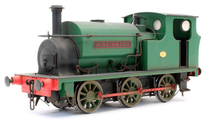 Bespoke Weathered Hudswell Clarke 'Wissington' 0-6-0 Tank Green Steam Locomotive - Heavy Finish, Nameplate Added, Works Plate Added