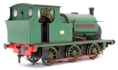 Bespoke Weathered Hudswell Clarke 'Wissington' 0-6-0 Tank Green Steam Locomotive - Heavy Finish, Nameplate Added, Works Plate Added