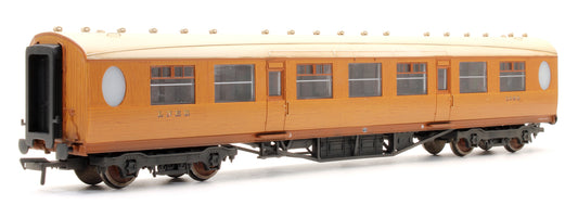 Pre-Owned Thompson 3rd Class Corridor Coach LNER Teak '1090' - Custom Weathered