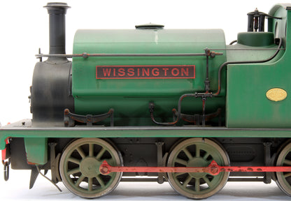 Bespoke Weathered Hudswell Clarke 'Wissington' 0-6-0 Tank Green Steam Locomotive - Heavy Finish, Nameplate Added, Works Plate Added