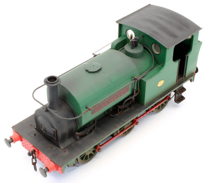 Bespoke Weathered Hudswell Clarke 'Wissington' 0-6-0 Tank Green Steam Locomotive - Heavy Finish, Nameplate Added, Works Plate Added