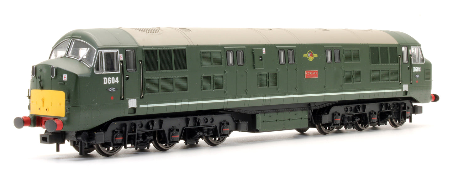Pre-Owned D600 Warship D604 'Cossack' BR Green Small Yellow Panel Locomotive - Exclusive Edition