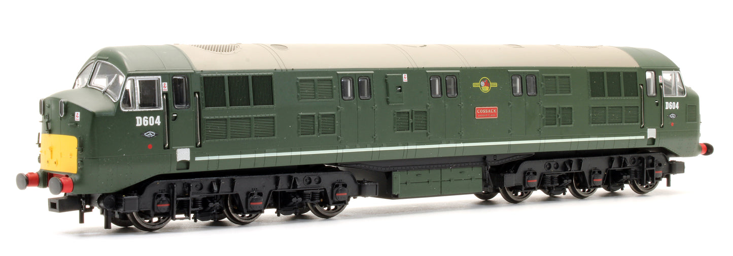 Pre-Owned D600 Warship D604 'Cossack' BR Green Small Yellow Panel Locomotive - Exclusive Edition