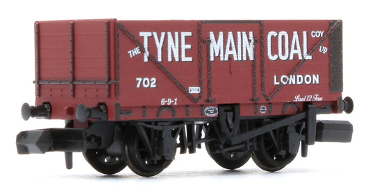 NR7032P R/Stk RTR N 7 plank Open Wagon, Tyne Main Coal Ltd. No.702