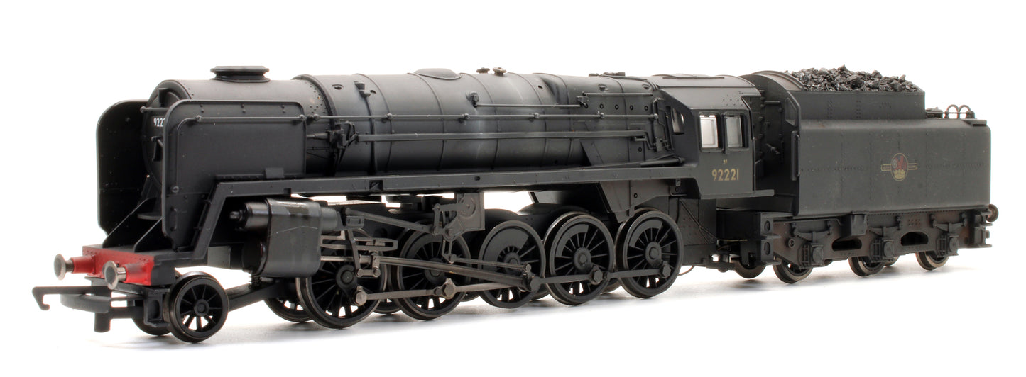 Pre-Owned RailRoad BR Black 2-10-0 9F '92221' Steam Locomotive - DCC Fitted - Custom Weathered