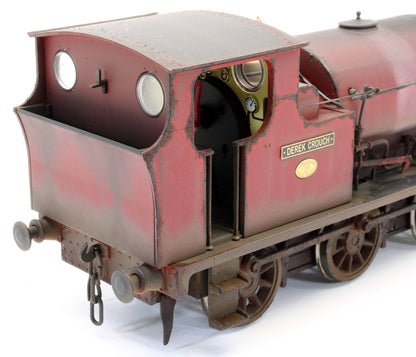 Bespoke Weathered Hudswell Clarke 'Derek Crouch' 0-6-0 Tank Maroon Steam Locomotive - Deluxe Finish, Namplate Added, Works Plate Added