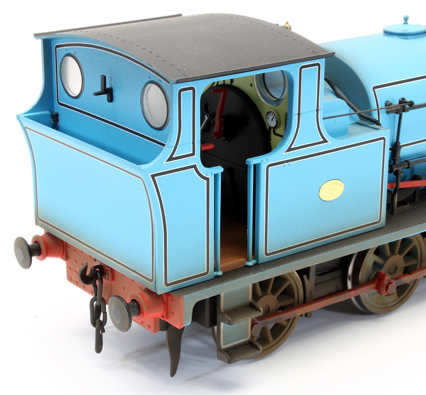 Bespoke Weathered Hudswell Clarke 0-6-0 Tank Lined Blue Steam Locomotive - Medium Finish, Works Plates Added