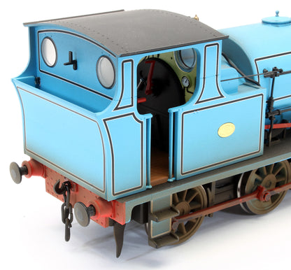 Bespoke Weathered Hudswell Clarke 0-6-0 Tank Lined Blue Steam Locomotive - Medium Finish, Works Plates Added