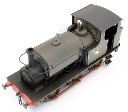 Bespoke Weathered Hudswell Clarke 0-6-0 Tank MSC Lined Grey (78) Steam Locomotive - Light Finish, Works Plate Added